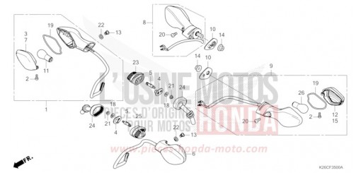 CLIGNOTANT MSX125AR de 2024